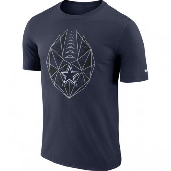Men's Dallas Cowboys Nike Navy Fan Gear Icon Performance T-Shirt