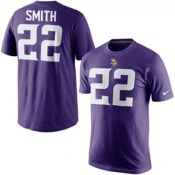 Men's Minnesota Vikings 22 Harrison Smith Nike Purple Player Pride Name & Number T-Shirt