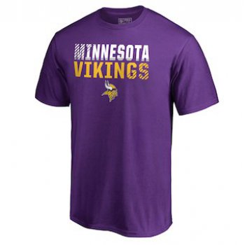 Men's Minnesota Vikings NFL Pro Line by Fanatics Branded Purple Iconic Collection Fade Out T-Shirt