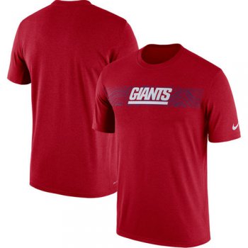 New York Giants Nike Red Sideline Seismic Legend T-Shirt