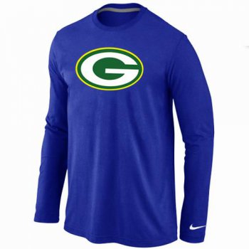 Nike Green Bay Packers Logo Long Sleeve T-Shirt BLUE