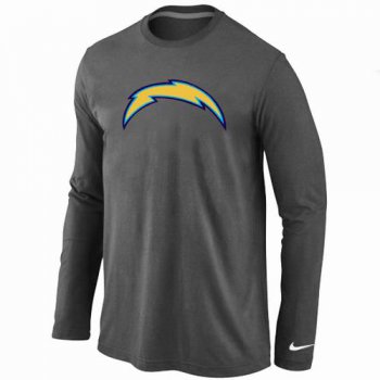 Nike San Diego Chargers Logo Long Sleeve T-Shirt D.Grey