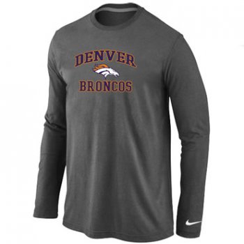 Nike Denver Broncos Heart & Soul Long Sleeve T-Shirt D.Grey