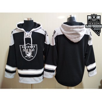 Men's Oakland Raiders Blank NEW Black Pocket Stitched NFL Pullover Hoodie