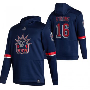 New York Rangers #16 Ryan Strome Adidas Reverse Retro Pullover Hoodie Navy
