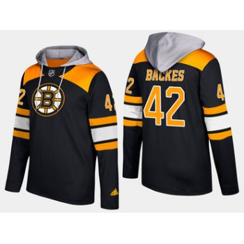 Adidas Boston Bruins 42 David Backes Name And Number Black Hoodie