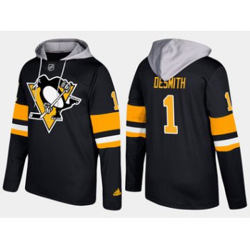 Adidas Pittsburgh Penguins 1 Casey Desmith Name And Number Black Hoodie