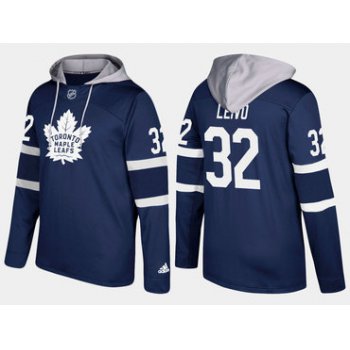 Adidas Toronto Maple Leafs 32 Josh Leivo Name And Number Royal Hoodie