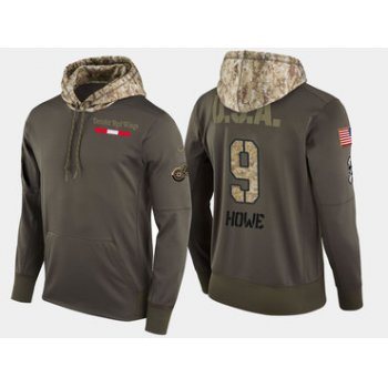 Nike Dallas Stars 9 Mike Modano Retired Olive Salute To Service Pullover Hoodie