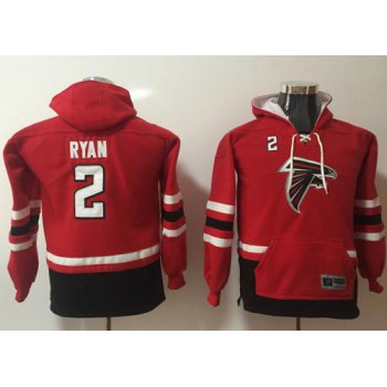 Nike Atlanta Falcons #2 Matt Ryan Red Youth Name & Number Pullover NFL Hoodie