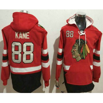 Men's Chicago Blackhawks #88 Patrick Kane NEW Red Stitched NHL Old Tim Hockey Hoodie