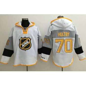 Capitals #70 Braden Holtby White 2016 All Star NHL Hoodie