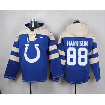 Nike Colts #88 Marvin Harrison Royal Blue Player Pullover NFL Hoodie