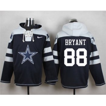 Nike Cowboys #88 Dez Bryant Navy Blue Player Pullover Hoodie