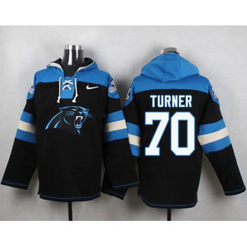 Nike Panthers #70 Trai Turner Black Player Pullover NFL Hoodie