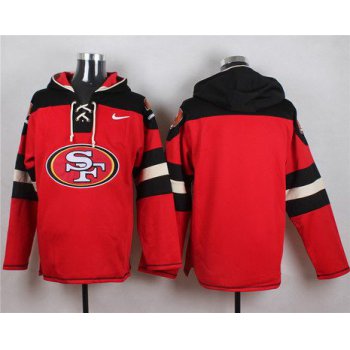 Men's San Francisco 49ers Blank Red Team Color 2014 NFL Nike Hoodie