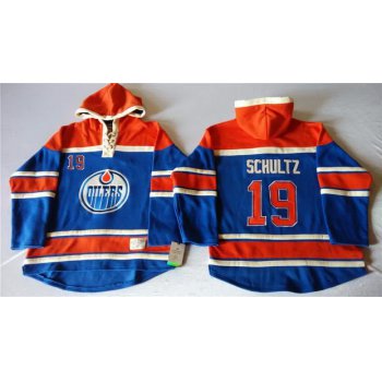 Old Time Hockey Edmonton Oilers #19 Justin Schultz Royal Blue Hoodie