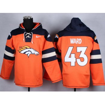 Nike Denver Broncos #43 T.J. Ward 2014 Orange Hoodie