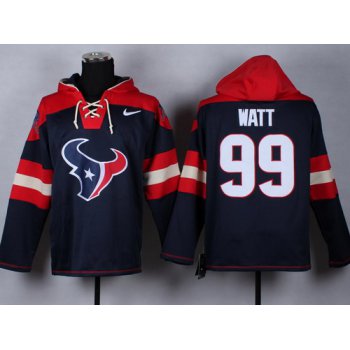 Nike Houston Texans #99 J.J. Watt 2014 Blue Hoodie