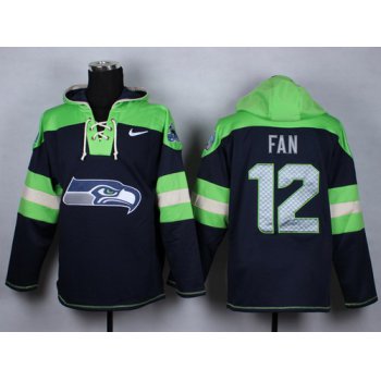 Nike Seattle Seahawks #12 Fan 2014 Navy Blue Hoodie