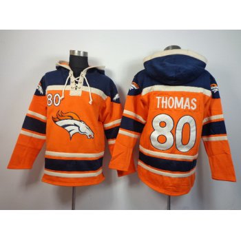 Denver Broncos #80 Julius Thomas 2014 Orange Hoodie