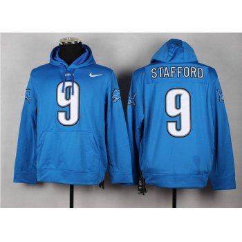 Nike Detroit Lions #9 Matthew Stafford Light Blue Hoodie