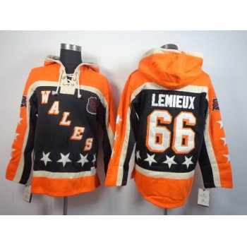 Old Time Hockey Pittsburgh Penguins #66 Mario Lemieux Black All-Star Hoodie