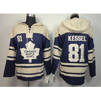 Old Time Hockey Toronto Maple Leafs #81 Phil Kessel Navy Blue Hoodie