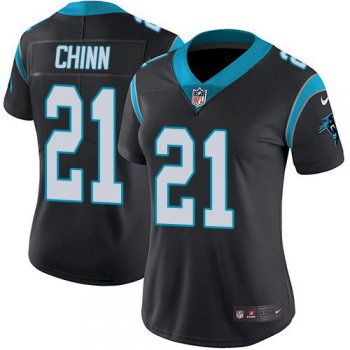 Nike Carolina Panthers #21 Jeremy Chinn Black Women's Stitched NFL Vapor Untouchable Limited Jersey