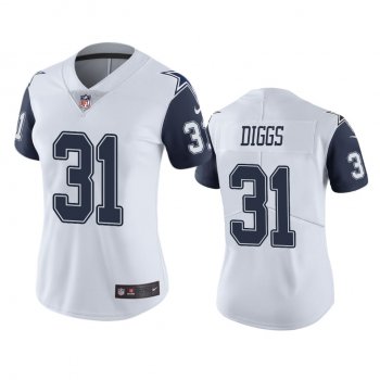 Women's Dallas Cowboys #31 Trevon Diggs White Color Rush Limited Jersey