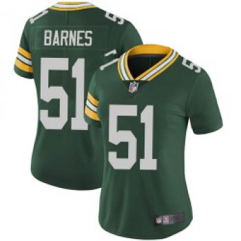 Women's Green Bay Packers #51 Krys Barnes Limited Green Team Color Vapor Untouchable Jersey