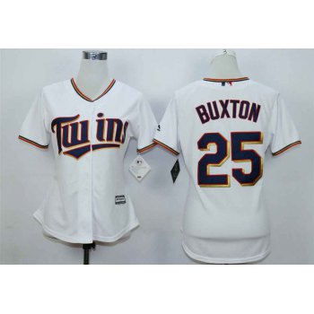 Minnesota Twins #25 Byron Buxton White Women New Cool Base Jersey