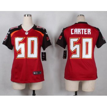 Women's Tampa Bay Buccaneers #50 Bruce Carter Red Team Color NFL Nike Game Jersey