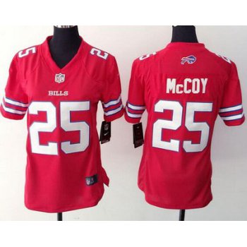 Women's Buffalo Bills #25 LeSean McCoy Nike Red Color Rush 2015 NFL Game Jersey