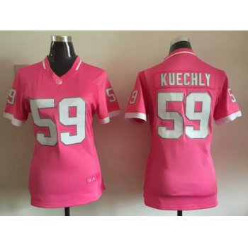 Women's Carolina Panthers #59 Luke Kuechly Pink Bubble Gum 2015 NFL Jersey