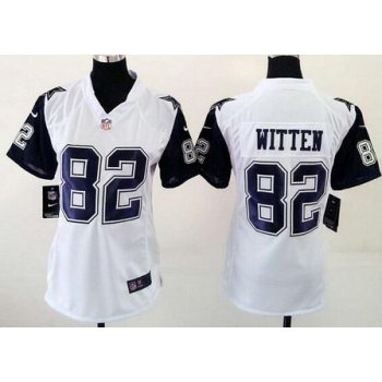Women's Dallas Cowboys #82 Jason Witten Nike White Color Rush 2015 NFL Game Jersey