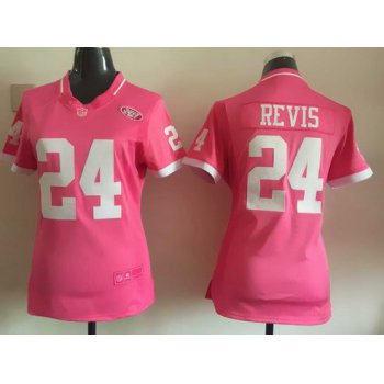 Women's New York Jets #24 Darrelle Revis Pink Bubble Gum 2015 NFL Jersey