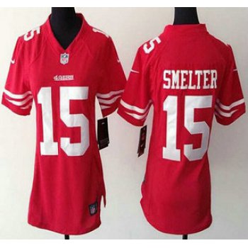 Women's San Francisco 49ers #15 DeAndre Smelter Nike Red Game Jersey