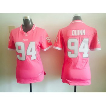 Women's St. Louis Rams #94 Robert Quinn Pink Bubble Gum 2015 NFL Jersey