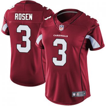 Nike Cardinals #3 Josh Rosen Red Team Color Women's Stitched NFL Vapor Untouchable Limited Jersey