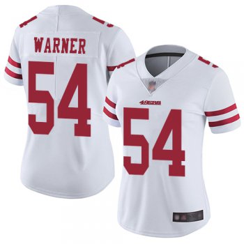 Women's San Francisco 49ers #54 Fred Warner White Vapor Untouchable Limited Player Football Jersey