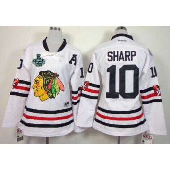 Women's Chicago Blackhawks #10 Patrick Sharp 2015 Stanley Cup 2015 Winter Classic White Jersey