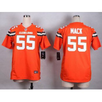 Women's Cleveland Browns #55 Alex Mack 2015 Nike Orange Game Jersey