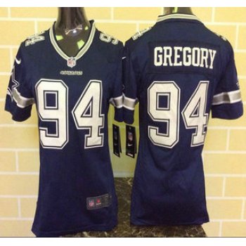 Women's Dallas Cowboys #94 Randy Gregory Navy Blue Team Color NFL Game Jersey