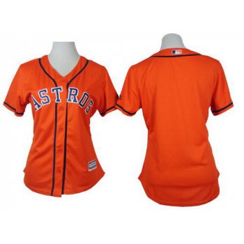 Women's Houston Astros Blank Orange Jersey