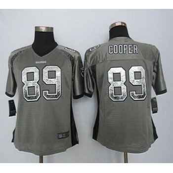 Women's Oakland Raiders #89 Amari Cooper Nike Drift Fashion Gray Jersey