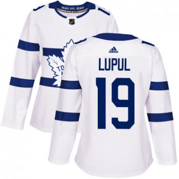 Adidas Toronto Maple Leafs #19 Joffrey Lupul White Authentic 2018 Stadium Series Women's Stitched NHL Jersey