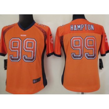 Chicago Bears #99 Dan Hampton Drift Fashion Orange Womens Jersey