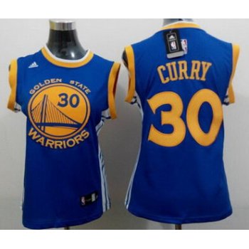 Golden State Warriors #30 Stephen Curry 2014 New Blue Womens Jersey