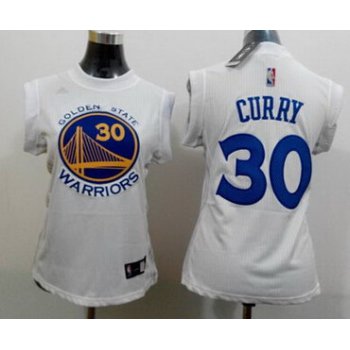 Golden State Warriors #30 Stephen Curry 2014 New White Womens Jersey